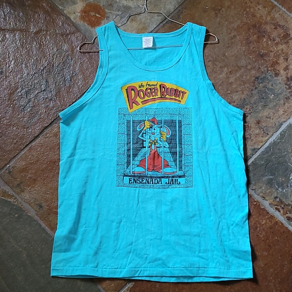 Vintage Who Framed Roger Rabbit Tank single stitch Jail Graphic
